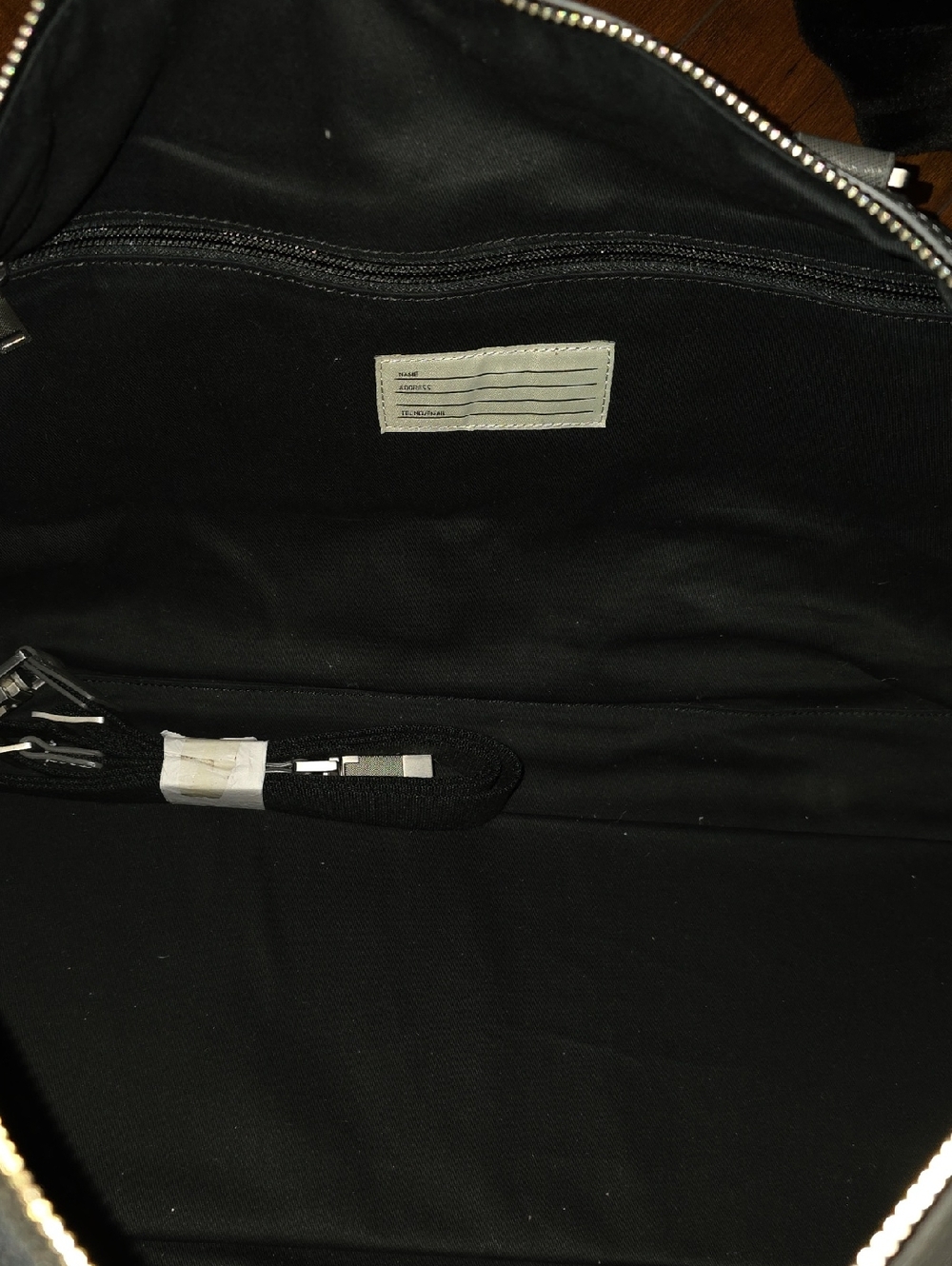 Jack Spade Saffiano Leather Weekender Bag - Picture 15 of 16